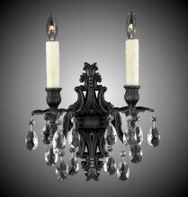 American Brass & Crystal WS9482-A-01G-PI - Two Light Wall Sconce
